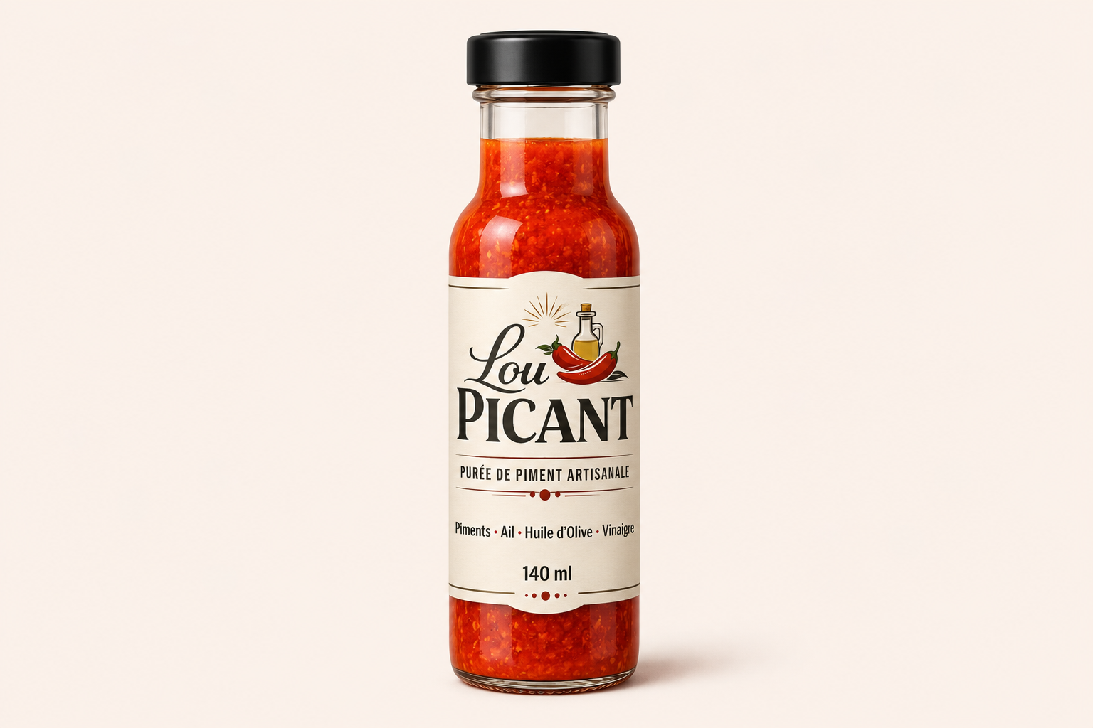 Purée de piment artisanale 140 ml