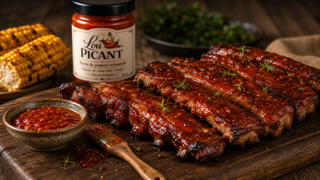ribs miel puree de piment