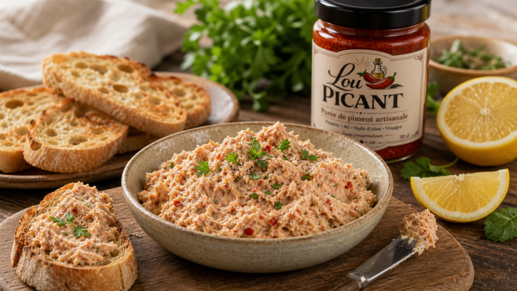 rillettes thon puree de piment