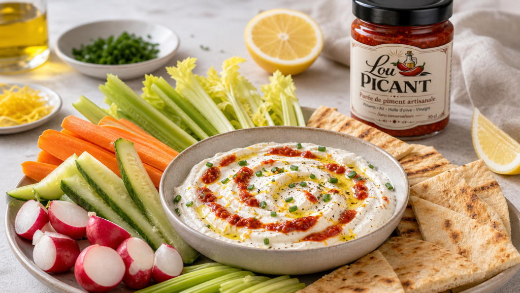 sauce apero yaourt citron piment