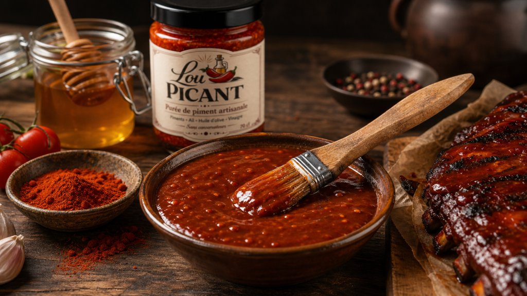 sauce barbecue puree de piment
